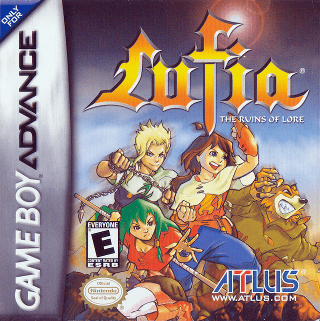 Lufia Ruins of Lore box art for GameBoy Advance